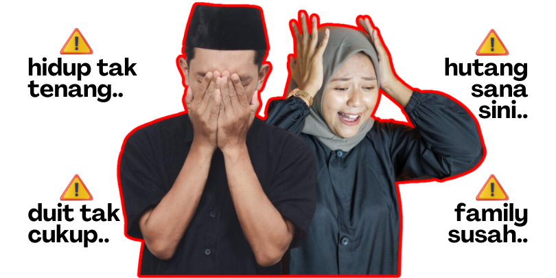 Masalah Kewangan seperti komitmen bulanan tinggi, hutang banyak, AKPK, CTOS, CCRIS, blacklisted, loan reject